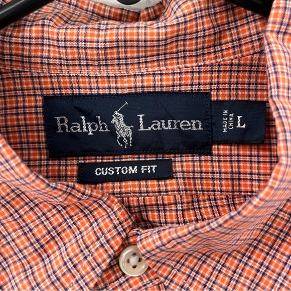 Ralph Lauren Custom Fit Men’s Button Down Shirt Size Large 100% Cotton - Picture 3 of 7